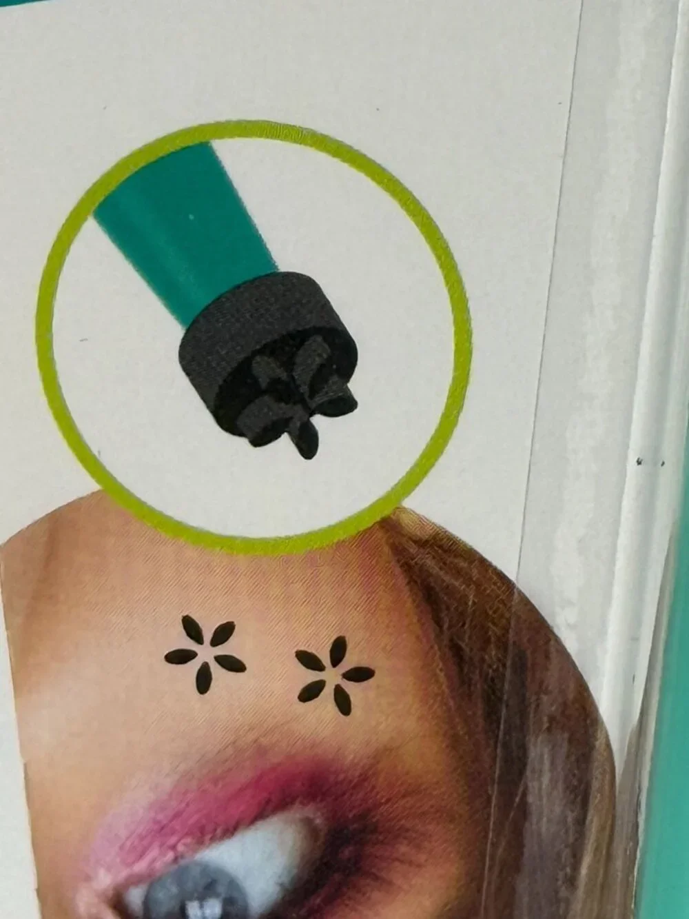 L.A. Colors Fest Best Black Flower Tattoo Stamp Pen
